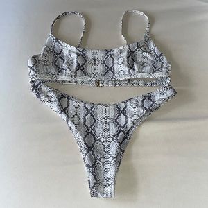 Koana Swim Grey Python Gemma Bikini Set